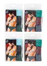 Men&#39;s 100% Cotton 12-Pack No Fly Bikini Striped Briefs Underwear - $29.91