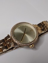 Gold Tone With Clear Stones Jennifer Lopez Watch - $40.00