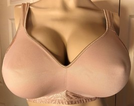 PLAYTEX 18 Hour 38D Nude Beige 38 D Wire Free Seamless Unlined Bra - £9.49 GBP