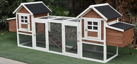 123&quot; Solid Wood Chicken Coop Backyard Hen House 4-6 Chickens w 4 Nesting... - €343,94 EUR