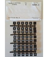 SIEMENS NBK3 Panelboards Number Strip  1 - 42  Press In Strips - $19.00