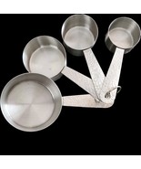 Pioneer Woman ~ Set of Four (4) Stainless Steel Measuring Cups ~ Breezy ... - €17,09 EUR