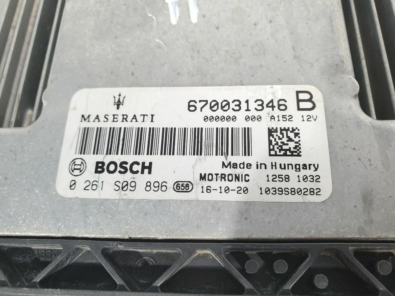2017 Maserati Levante OEM 3.0L Turbo V6 670031346 Engine Control Module Item image 4