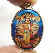 Vishvarupa universal form of Lord Vishnu Krishna Hindu amulet Om pendant necklac - £25.29 GBP