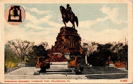 Washington Monument Fairmount Park Philadelphia Pennsylvania Postcard - £7.86 GBP