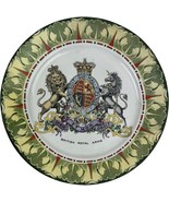 British Royal Arms Crest Lion Unicorn Plate Frank Beardmore &amp; Co. Fenton... - £33.59 GBP