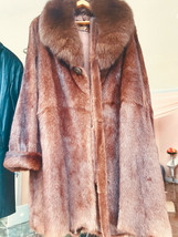 Mink-Fur Fox-Trim very Elegant and Stylish Women Coat. Brand New  - £1,185.24 GBP