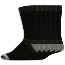 2024 Dickies Men&#39;s Max Cushion HD DRI TECH Crew Socks  BLACK 3 PAIRS Siz... - £12.85 GBP