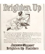 Sherwin Williams Paint Brighten Finishes 1908 Advertisement Painting DWNN25 - $41.12 CAD