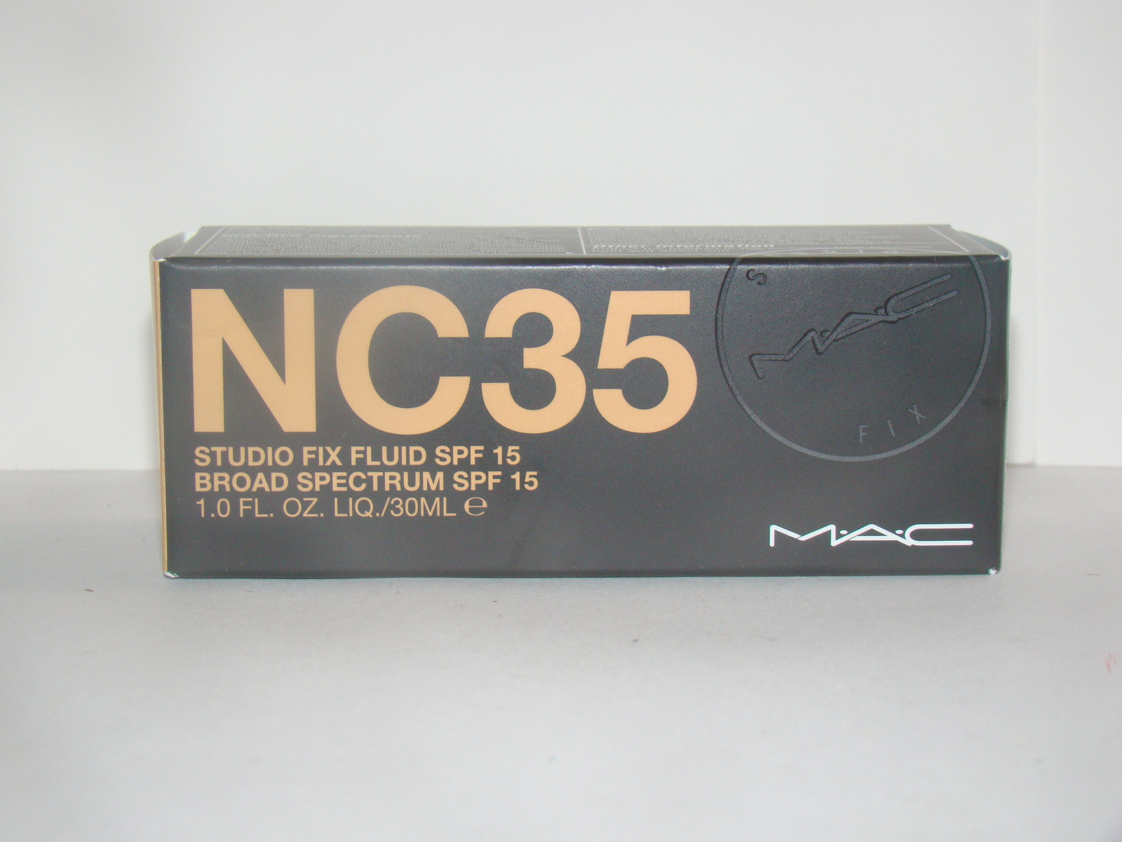MAC NC35 -  STUDIO FIX FLUID SPF 15 BROAD SPECTRUM SPF 15 - 1.0 FL OZ. LIQ/30ML  - $45.00