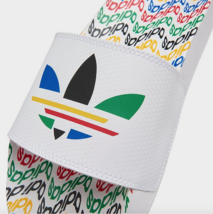 Men&#39;s adidas Originals Adilette Lite Slide Sandals White/Multi GY8076 100 - £31.46 GBP