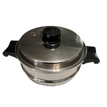 Vtg Saladmaster 2 Qt Stainless Steel 8&quot; Double Boiler Pot Pan Insert w/ ... - $45.00