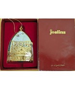 Joslins DENVER 1997 International Airport 24 K Gold Finish Christmas Orn... - $15.02 CAD