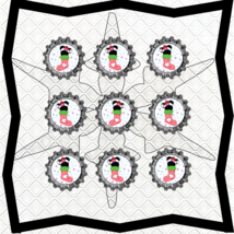 BottleCap B10-Stocking-Jewelry Tag-Clipart-Gift Tag-Holiday-Digital Clip... - $1.25