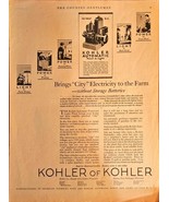 KOHLER of KOHLER-Brings &quot;City&quot; Electricity to the Farm-1922 Antique Prin... - $249.63 MXN