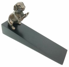 Brass Made Adorable Begging Labrador Retriever Dog Door Stop Stopper Wedge - £38.36 GBP