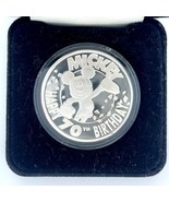 1998 Mickey Mouse Disney 70th Compleanno 1 Oncia .999 Argento Fine Moneta - $2,713.35 MXN