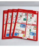 Hallmark Christmas Gift Seals Tags Peel &amp; Stick 8- Sheets 64 Tags Pack of 4 - $24.69 CAD