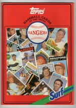 VINTAGE 1987 Surf Laundry Topps Baseball Card Texas Rangers Book - $14.84