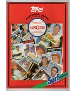 VINTAGE 1987 Surf Laundry Topps Baseball Card Texas Rangers Book - £11.59 GBP
