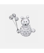 Authentic Finest Crystal Balloon Vendor (Bear) Shaped Gift Clear First G... - £58.32 GBP