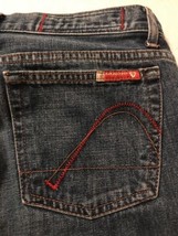 Guess Women&#39;s Jeans Straight Leg Button Fly Distressed Jeans Size 27 X 28 - £16.81 GBP