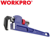 WORKPRO 14&quot; Pipe Wrench Heavy Duty Adjustable Straight Plumbing Wrench C... - £35.24 GBP
