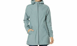 New NWT Prana Smoky Blue Womens M Jacket Coat Zip Long Snap Pockets Rain... - £211.68 GBP