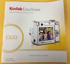 Kodak C633 Digital Camera Manual/User&#39;s Guide - $7.25