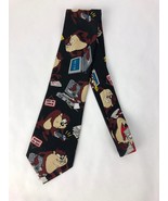 1999 Looney Toons Taz Necktie Office Phone Out To Lunch Laptop Briefcase... - $11.11