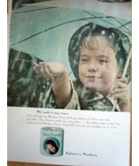 Northern Tissue Little Girl In Rain Magazine Print Magazine Ad 1964 - $112.04 MXN
