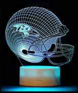 NFL Baltimore Ravens Football illusion 3D LED Night Light/Lamp Changes 7... - $464.39 MXN