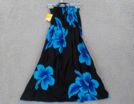 Favant Butterfly Dress Girls SZ 12 Black Blue Hibiscus Elastic Front Bodice NWT - £11.20 GBP