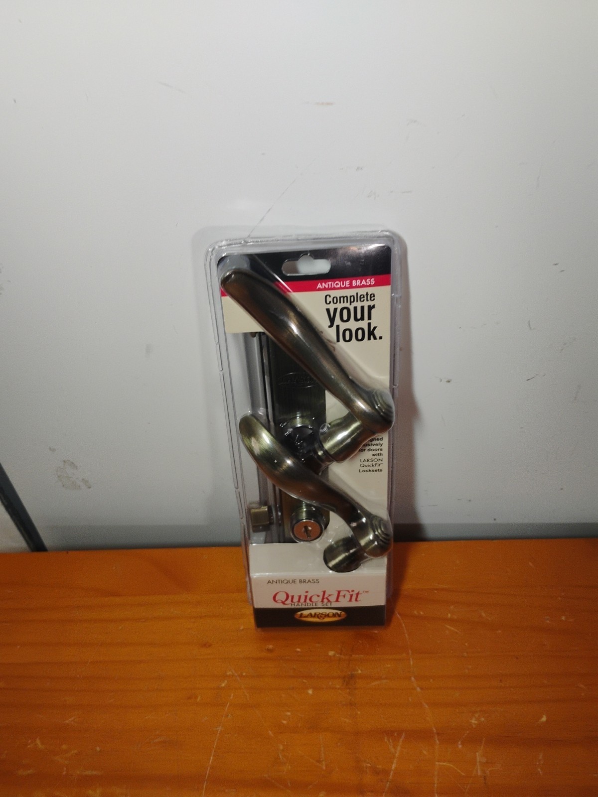 Larson Quick Fit Handle Set, Antique Brass, 20297820 (NEW) - $46.52