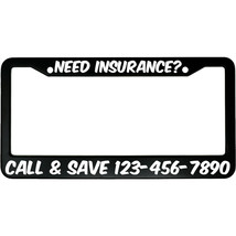 Need Insurance? Call &amp; Save Customized Agent Aluminum Car License Plate ... - $18.95