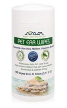 Ear Cleaner Wipes for Dogs Cats Puppies Kittens 100 Count Natural Medicated Clea - £13.20 GBP