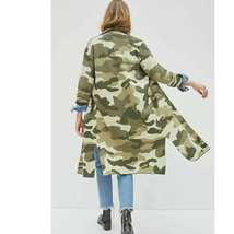 New Anthropologie Maeve Kieran Sweater Coat $158 SMALL Camo - £69.07 GBP