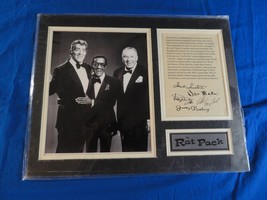 Matted Ratpack Autographed B&amp;W Photo Reprint Ready For Framing Martin 11X14 - £22.00 GBP
