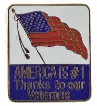 AMERICAN IS #1 LAPEL PIN OR HAT PIN - VETERAN OWNED BUSINESS - £4.39 GBP