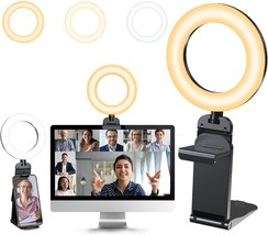 Zoom Meeting Computer for Video Conferencing 5&quot; Small Ring Light for Zoom Meetin - £38.00 GBP