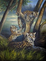 36x48 inches Leopard Oil Painting Canvas Art Wall Decor modern302 - £239.80 GBP