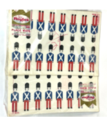Vintage Paper Placemats Birthday Toy Soldiers 12 x 17 Royal Craft USA  - $18.00
