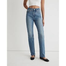 Madewell Womens The Tall &#39;90s Straight Jean High-Rise Stretch Blue 27 Tall - £53.52 GBP