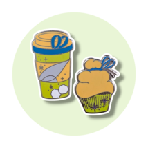Tinker Bell Disney Pins: Coffee and Cupcake - $24.90