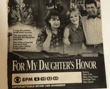 For My Daughter’s Honor Tv Guide Print Ad Gary Cole Mac Davis TPA15 - $5.93