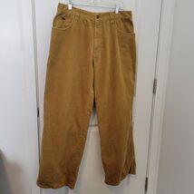 ENYCE Straight Leg Pants Mens 34 Brown Velvet Feel Velour Brushed Cotton... - $14.84