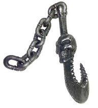Jumbo Hook and Chain Prop Dungeon Haunted House Realistic Halloween FM59649 - £26.09 GBP