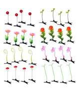 32Pcs Bean Sprout Hair Clips Funny Sprout Clips Random Mixed Styles Plan... - $196.83 MXN