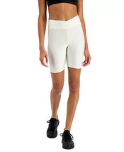 Womens Bike Shorts Crossover Waist High Rise Egg Nog Size XS JENNI $21 -... - £4.22 GBP