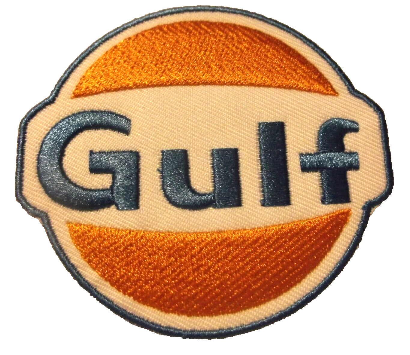 Gulf Oil Gas~Embroidered Patch~Auto Racing~3" x 3"~Iron or Sew on - $4.66